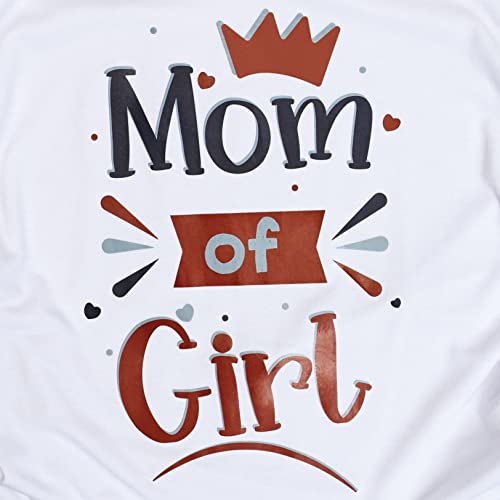 Debelly Maternity Tshirts Short Sleeve Mama Pullover Top July Fourth Pregnant Women Shirts Flag Day Round Neck Tee,Mom Of Girls,Xl #TOP4