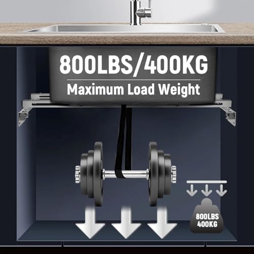 Miniatura 2 de Soportes Para Fregadero Bajo Montaje, 2 Piezas Ajustable Soportes Para Fregadero Bajo Encimera De Acero Inoxidable, Kit De Instalación Resistente Para Fregadero De Cocina Y Baño 71-100 Cm