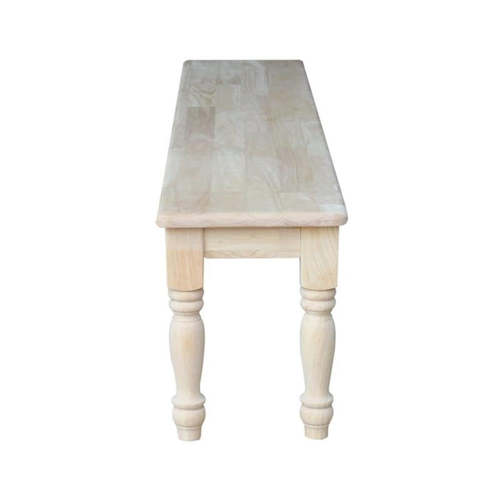 International Concepts BE-72S Shaker Style Bench, Unfinished