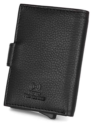 Image of WildHorn customised Gifts for Men | Personalized Leather Wallet for Mens -Name /Logo Printed on Wallet I Unique Gift for Men Boy Love Husband Employees Clients