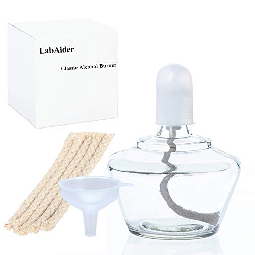 Classic Style Alcohol Burner Lamp Glass Bunsen Burners Lab Equipment Heating 150ml