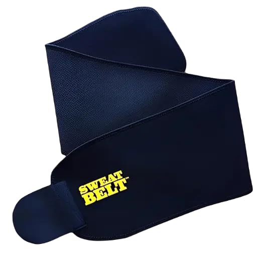 Weight lose belt fat lose belt pet kam karne ki belt patla hone ka belt sweat slim belt hot belt yoga belt,GYM BLET exercise belt tummy trimmer belt for men & women (Free size, Pack of 1) (PE-035)-image-1
