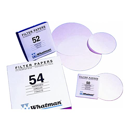 Whatman 1454-090 Hardened Low Ash Quantitative Filter Paper, 9.0cm Diameter, 22 Micron, Grade 54 (Pack of 100)