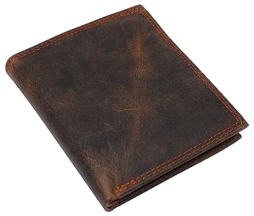RFID Blocking Bifold Hipster Credit Card Wallet Premium Lambskin Leather (Vintage)2