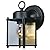 DESIGNERS FOUNTAIN Preston Outdoor Light Fixture, 8 Inch Exterior Wall Lantern Sconce for Front Door, Patio and Porch, Black, 1161-BK