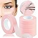 5 Rotoli Rosa Ciglia Estensione Rotolo Nastro Adesivo Medicale Eyelash Tape, Kalolary Nastro per l’Applicazione di Estensioni per Ciglia - 0,5 pollici x 10 iarde