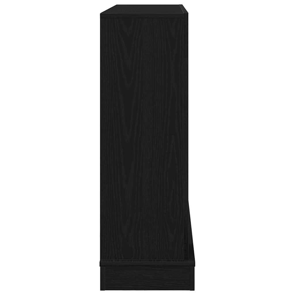 vidaXL Cadre de cheminée chêne Noir 100x30x87,5 cm Bois d'ingénierie, cheminée, Console de cheminée, Ensemble de Tour de cheminée, Tour de cheminée