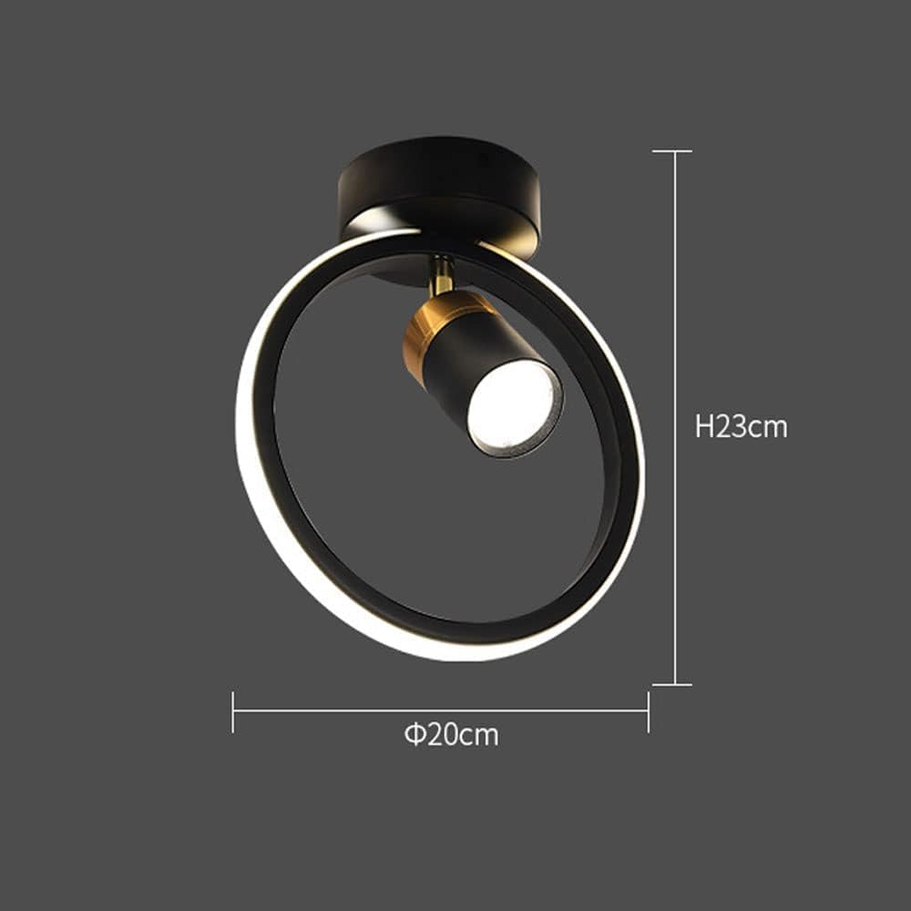 Nowoczesna lampa sufitowa LED okrągły kształt mała lampa sufitowa reflektor pokojowy do przedpokoju biuro sypialnia kuchnia salon 16W