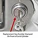 CH505 Replacement Key for Truck Tool Boxes and Paddle Handle Tool Boxes Marked CH-505-1 Robby’s Cloud Keychain Included (1-Pack) - Key Style May Vary
