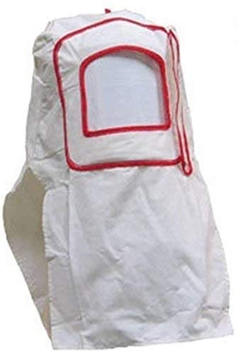 Masque Cagoule Visiere Blanc de Protection de Sablage thumbnail