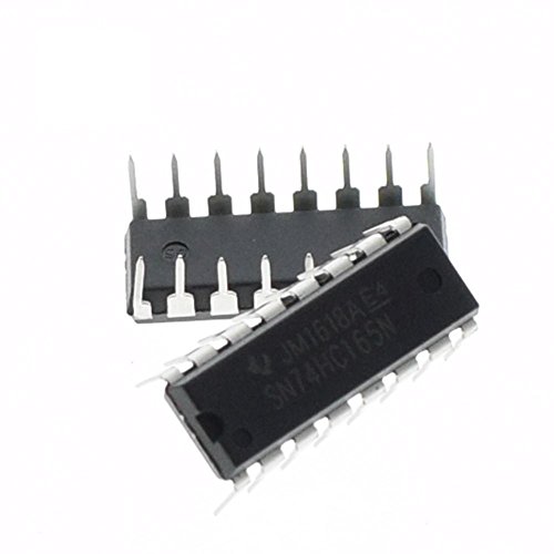 Major Brands 74HC165 ICS and Semiconductors, 8 Bit Parallel Load Shift Register, DIP 16 (Pack of 15)