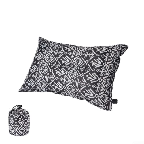 HEIBTENY Almohada de viaje inflable automática con diseño autoluministrante, soporte portátil para cuello y cabeza para camping, senderismo, almuerzo, descanso, dormitorio, habitación de invitados