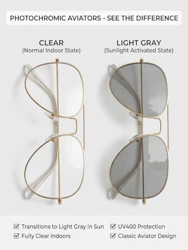 Image of Vast Photochromic Blue Cut Computer Glasses for Eye Protection | Zero Power Anti Glare & Blue Light Filter | UV Protect Specs for Men & Women| Frames| Cooling Glasses Lens