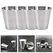 4pcs 30ml Stainless Steel Camping Cups with Leather Storage Case for Outdoor, Picnic, and Travel Drinking - 304 Stainless Steel Set