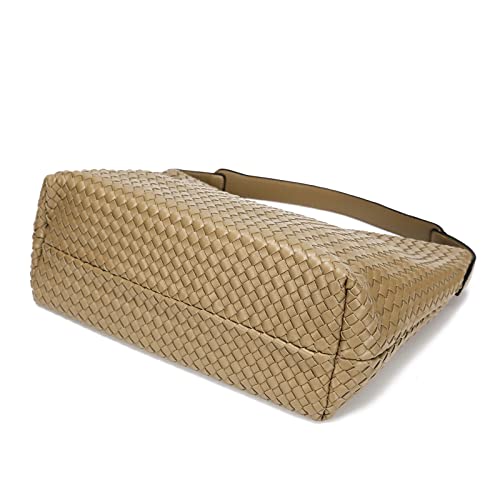 Woven Leather Tote Bag For Women Crossbody Shoulder Bag Large Hobo Handbags Vegan Female Bag Vegetable Basket4