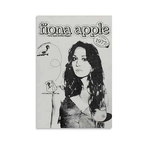 Raatrey Fiona Poster Apple Music Vintage Music Posters for Room Aesthetic Canvas Wall Art Bedroom Decor12x18inch(30x45cm)