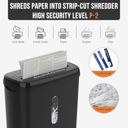 suntiko 10-Sheet Strip Cut Paper Shredder SD108P-8 の商品画像 2