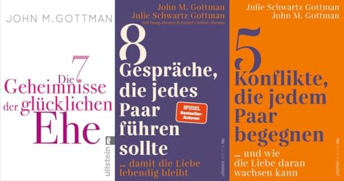 Die 7 Geheimnisse der glücklichen Ehe + 8 Gespräche, die jedes Paar führen sollte + 5 Konflikte, die jedem Paar begegnen + 1 exklusives Postkartenset