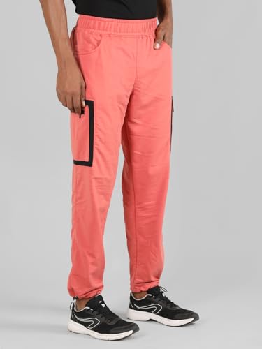 Image of CHKOKKO Men's Regular Fit Mid Rise Designer Track Pant Lower with Pocket