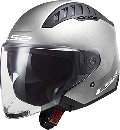 CASCO JET LS2 OF600 COPTER II URBANE M.WHITE RED-06 | LS2