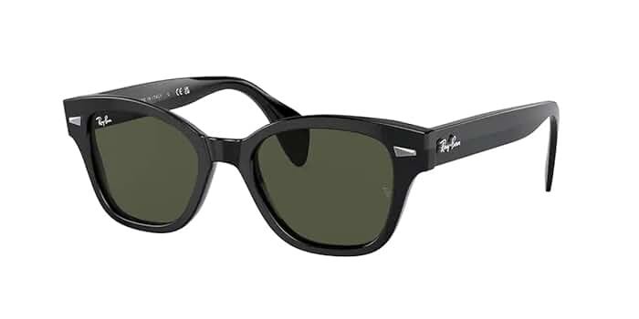 Amazon.com: Ray-Ban RB0880S 901/31 52MM Black/Crystal Lens