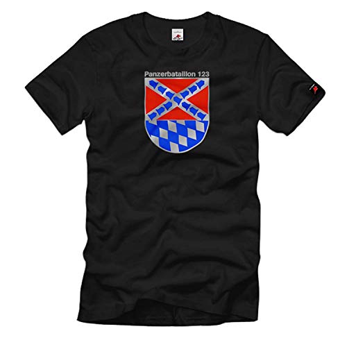 T-shirt armée allemande PzBtl 123 vêtement militaire blason char de combat