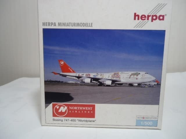 hogan 1/200 B747-400ノースウエスト航空 特別塗装　　　ギア付 Amazon | harpaヘルパNORTHWEST AIRLINES Worldplane ノースウエスト
