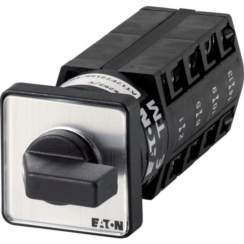 Interrupteur commutateur Eaton TM-4-8213/E encastré à 8 contacts et plaque 1-0-2 60°