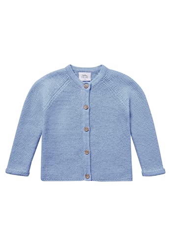 Stellou & friends Chaqueta de punto con botones estilo madera para niñas y niños | Ropa de bebé de alta calidad hecha de 100% algodón - IV V, azul celeste, 62-68