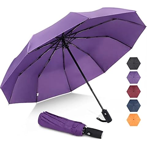 ZOMAKE Compact Auto Open Travel Umbrella Cover