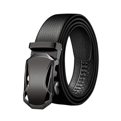 Belt Men Belt Metal Luxury Brand Automatic Buckle Leather Belts for Men Business Work Casual Strap ZDP001A Ornament(C)