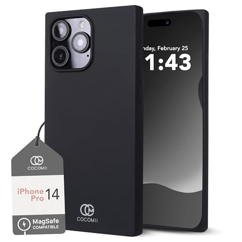 Image of COCOMII Rectangle for iPhone 14 Pro Case, Black
