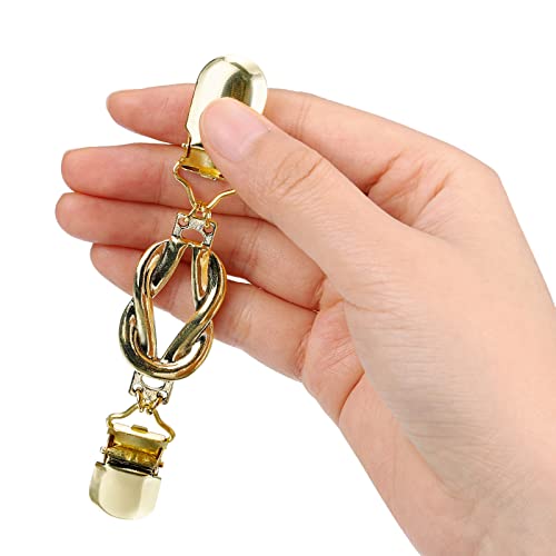 Image of uxcell Sweater Clips, Retro Cardigan Collar Clips, Shirt Clips Dresses Clip Brooch Shawl Clips for Women