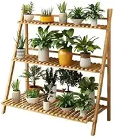 Floreira para plantas Sapateira modelo escada decorativa 3 Prateleiras versátil madeira