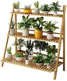 Floreira para plantas Sapateira modelo escada decorativa 3 Prateleiras versátil madeira