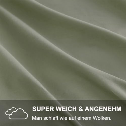 Beqnat Bed Linen 135 x 200 cm 4-Piece Green - Image 2