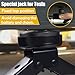 LDVROH Car Jack Kit for Tesla Cars | Scissor Jack | Max 3 ton (6,600 lbs) | Suitable for Tesla Model 3/Model S/Model X/Model Y. Comes with Labor-Saving Wrench/Bracket Pad, Black