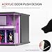 1/64 Scale Cars Display Case for Toy Model Car Display and Storage, Parking Garage with LED Light for Hot Wheels & Matchbox Easy Assmble Dioramas Cyberpunk Type(05)