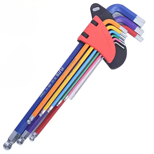 Hex Key Set, 1.5mm to 10mm Allen Wrench Kit, Hand Tools for Bicycle Repair