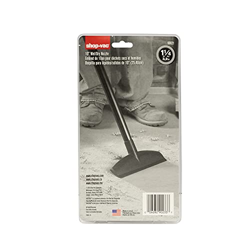 Image of Shop-Vac 9062100 10-Inch Wet /Dry Nozzle, Fits 1.25 Inch Diameter Hoses, Ideal for All-Purpose Floor Cleaning
