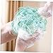 NOLITOY 4pcs Soft Body Exfoliating Shower Ball Gentle Bath Scrubber for Convenient Cleaning Lightweight Pe Mesh Balls Green Gray for All Skin Types