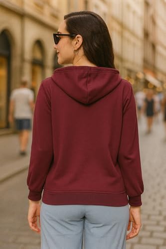 Image of FUNDAY FASHION Women's Trendy Fleece Zipper Sweatshirt with Hoodie for Women