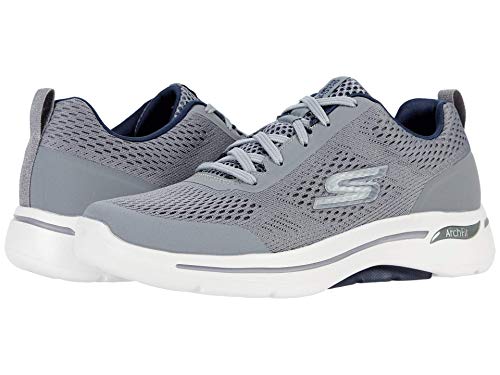 Image of Skechers Men Go Walk Arch Fit Idyllic Walking Shoes | Arch Fit Removable Insole, Ultra Go Cushioning, Comfort Pillar Technology, Breathable Mesh Upper, Machine Washable