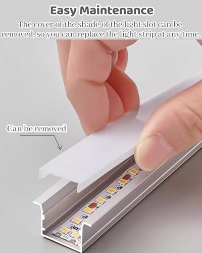 Binario di illuminazione a LED in alluminio, design flessibile a forma di U per soffitto, perfetto per garage, ufficio e soggiorno