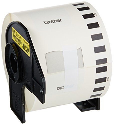Image of Brother Printer DK4605 Black On Yellow Label for QL-500 QL-550 QL-650TD