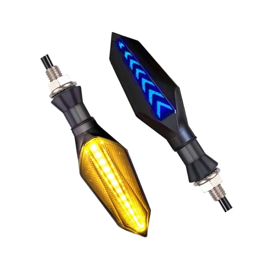 Clignotants moto LED puissants avec lampe témoin intégrée