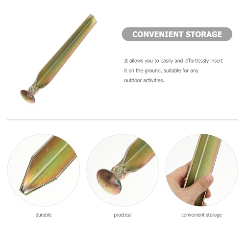 Clou de fixation de tente piquet en fer doré 81 cm robuste