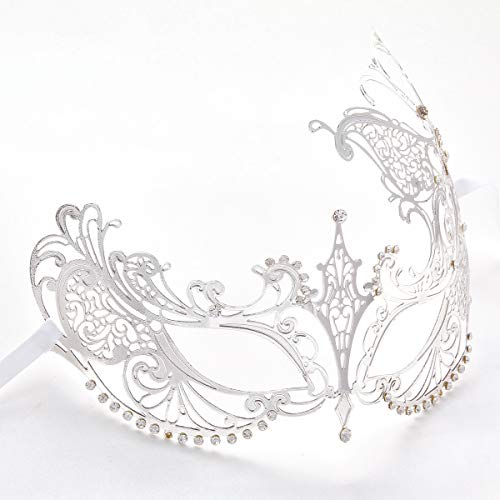 Image of Coddsmz Couples Venetian Masquerade Mask Set Luxury Style Princess Party Mask for Couples Women and Men Mardi Gras Masks
