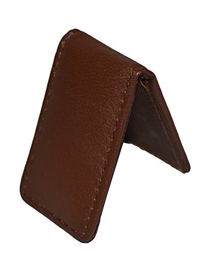 Image of LB LEATHERBOSS Men's New Leather Strong Magnetic Money Clip (Brown)