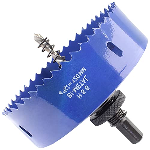 Image of Luomorgo 120mm /4.72 inch Hole Saw with Arbor, 1 1 /4 inch Cutting Depth